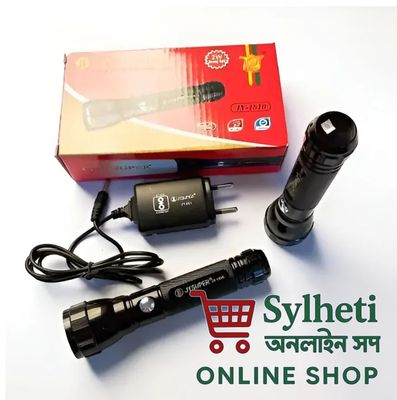 JY-SUPER 1810 LED Flashlight Rechargeable Hand Torch_img_3