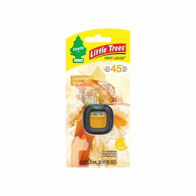 LITTLE TREES GOLDEN VANILLA VENT LIQUID CAR AIR FRESHENER 3ML_img_0
