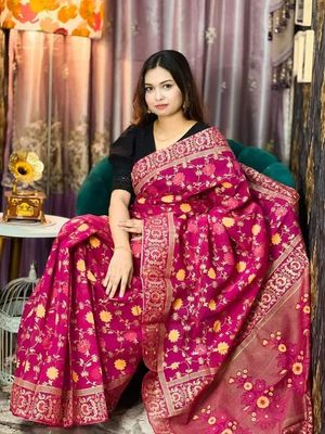 Half Silk Handprited Sarees_img_0