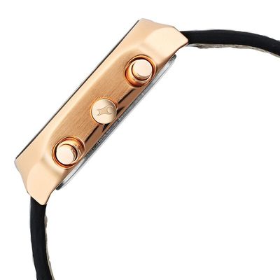 Fastrack 3270WL01 Fleek Quartz Multifunction Black Dial Leather Strap Watch_img_1