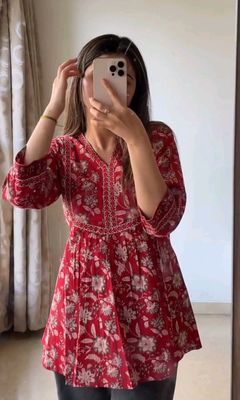 Myntra Short Tops Marron_img_0
