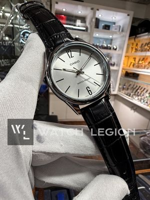 CASIO ENTICER SILVER DIAL LEATHER BELT MEN'S WATCH | MTP-V005L-7BUDF_img_2