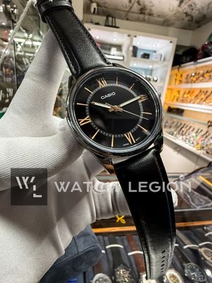 CASIO ENTICER BLACK DIAL LEATHER STRAP MENS WATCH I MTP-V005L-1B5UDF_img_2