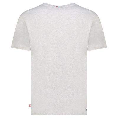 T-Shirt Col Rond avec Impressions et Drapeau GRIS CLAIR_img_3