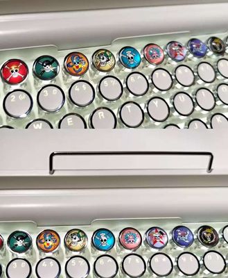 One Piece Themed Metal+ABS Round Keycaps - Set of 9 Keys_img_1