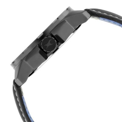 Fastrack NS3084NL05 Hitlist Quartz Analog Black Dial Leather Strap Watch_img_1