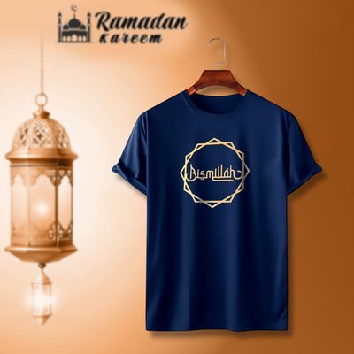 Bismillah dawa cotton fabric men's t shirt_img_0
