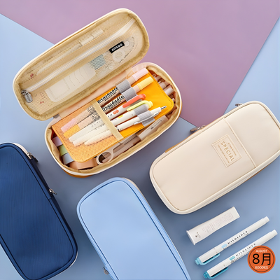 Kawaii Multi-Layer Pastel Pencil Case – Large Capacity Stationery Organizer_img_0