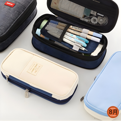 Kawaii Multi-Layer Pastel Pencil Case – Large Capacity Stationery Organizer_img_1