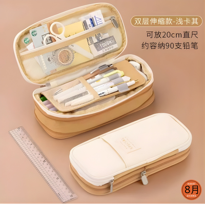 Kawaii Multi-Layer Pastel Pencil Case – Large Capacity Stationery Organizer_img_4