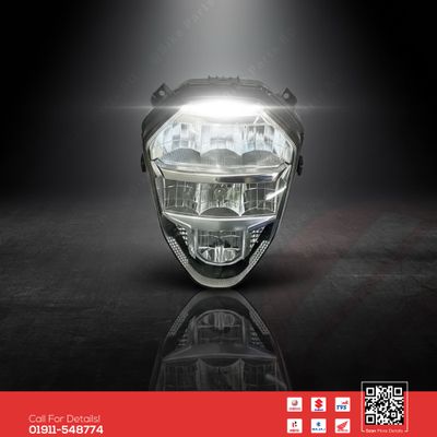 Headlight Assy for Suzuki Gixxer (New Model) bike.