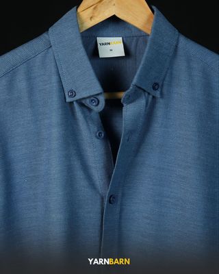 Dusty Blue Buttoned Down Shirt_img_1