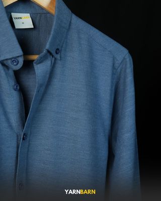 Dusty Blue Buttoned Down Shirt_img_2