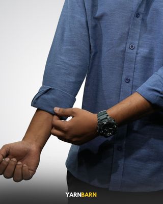 Dusty Blue Buttoned Down Shirt_img_4