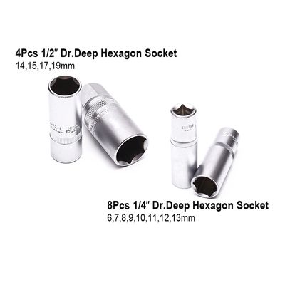Harden 94PCS 1/2 & 1/4 inch DR. Socket Set Auto Tools Set 510694_img_5