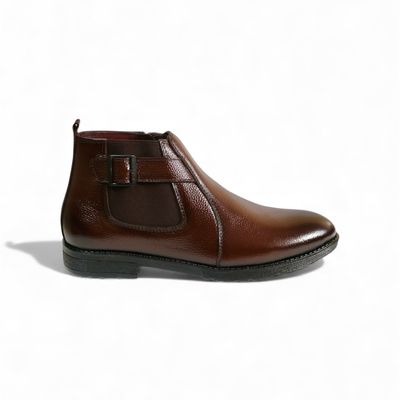 Chocolate Buckle Chelsea Boot_img_1