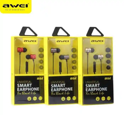 Awei Q5i Ear-Earphone Earbuds With Microphone Noise Cancelling for Android IOS_img_0