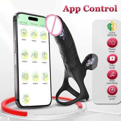 Vibrator Anal Dildo Strap on Dildo Double Penetration Cock Penis Ring Vibrator Anal Plug Prostata Massager Sex Toy for Men_img_1