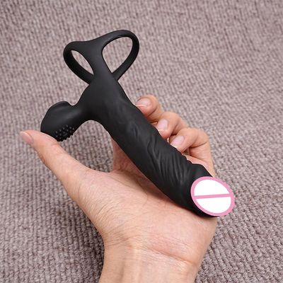 Vibrator Anal Dildo Strap on Dildo Double Penetration Cock Penis Ring Vibrator Anal Plug Prostata Massager Sex Toy for Men_img_4