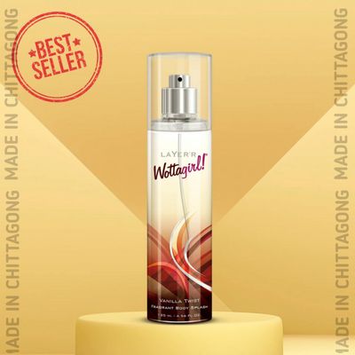 Buy Layer'r Wottagirl Vanilla Twist Body Spray for Women - 135ml |_img_1
