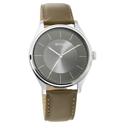 Titan Urban Edge Lustrous Olive Dial Leather Watch (NP1802SL08)টাইটান আরবান এজ লাস্ট্রাস অলিভ ডায়াল লেদার ওয়াচ হাত ঘড়ি।_img_2