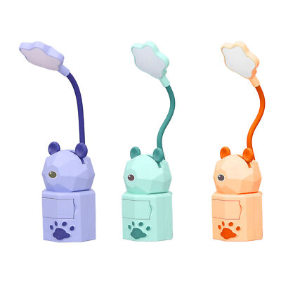 Cartoon LED Lable Lamp USB charging Eye Protection Bedroom Nightlight Creative Night light kids bedroom bedside reading light Rechargeable table lamp_img_0