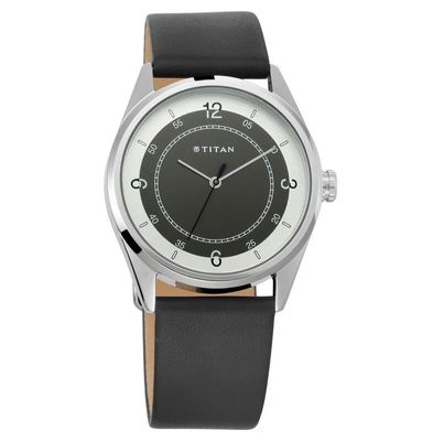 Titan Quartz Analog Multicoloured Dial Leather Strap Watch for Men (NS1729SL04) পুরুষদের জন্য টাইটান কোয়ার্টজ এনালগ বহু রঙের ডায়াল লেদার স্ট্র্যাপ ওয়াচ (NS1729SL04) ।_img_0
