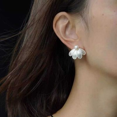New Chinese style flower petal earrings_img_1