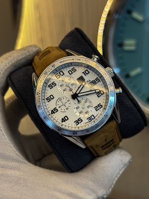 Tag Heuer Calibre 16 Brown Belt White Dial_img_0