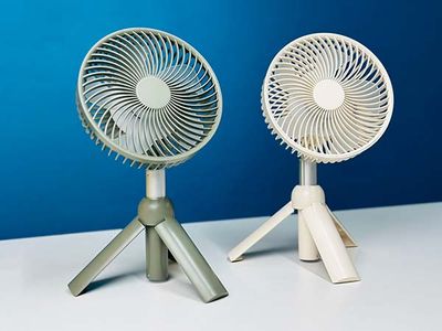 AZEADA PD-F27 Rechargeable Fan with Tripod Stand_img_4