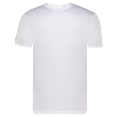 Canadian Peak JOPEAKEAK Homme - T-Shirt Col Rond avec Impressions et Drapeau Blanc_img_1