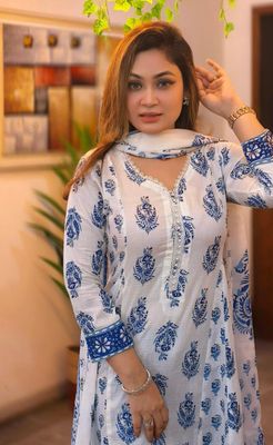 Most Exclusive Demanding Collection Cotton Gown 3 piece_img_11