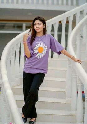 Drop Shoulder Ladies T-shirt_img_1