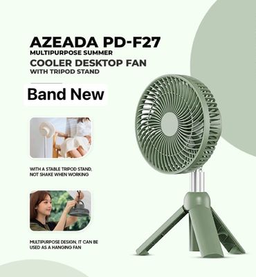 AZEADA PD-F27 Rechargeable Fan with Tripod Stand_img_0