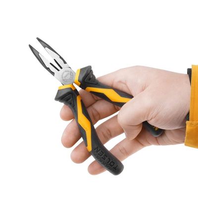 TOLSEN 6" Bent Nose Pliers (160mm) Industrial GRIPro Series Model: 10023_img_3