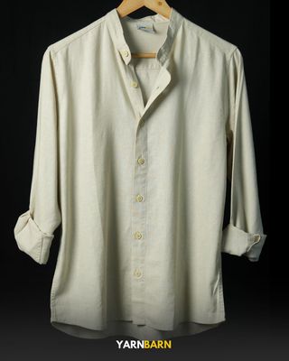 Combo- Ivory Beige + Dusty Blue Shirt_img_1