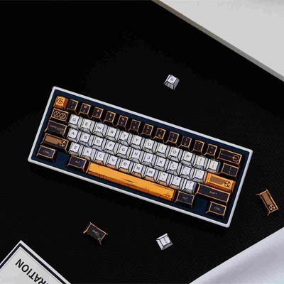 Comic Styled Virtual War PBT 78 Keys Keycaps Set_img_3