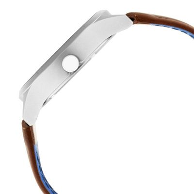 Fastrack NN3205TL01 Titanium Quartz Analog Date Grey Dial Leather Strap Watch_img_2