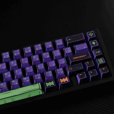 Comic Styled EVA 01 PBT 150 Keys Keycaps Set_img_4