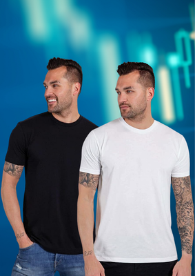 Solid Neck Round T-Shirt Combo For Men's