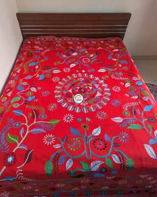 Premium Aarong Nokshikatha - Red_img_1