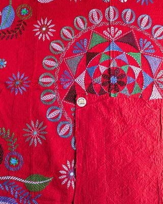 Premium Aarong Nokshikatha - Red_img_2