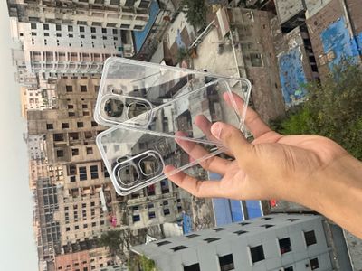 IQOO Neo10 transparent straight edge tpu material sof case_img_0