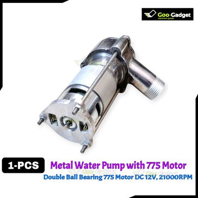 Metal Water Pump Kit with 775 Motor | 12V DC, 21000RPM | Double Ball Bearing Upgrade_img_3