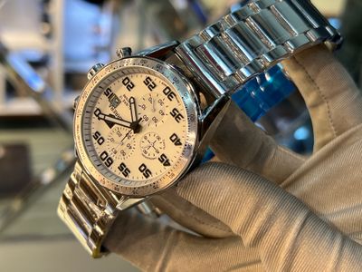 Tag Heuer Caliber 16 white dial silver chain Semi AAA Grade_img_0