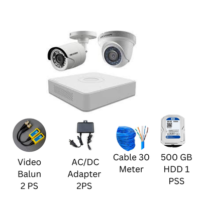 HIKVISION 2 unit 1080P night vision security cc 2 camera Package_img_0
