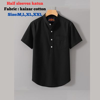 Kaizar Cotton Half Sleeves Katua for Men 🧵✨_img_0
