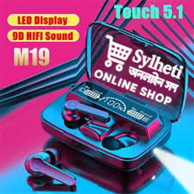 M19 Earbuds TWS Earphone Intelligente Touch Control Wireless Bluetooth 5.1 Headphones_img_0