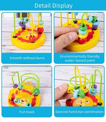Baby Montessori Educational Math Toy – Bead Wire Maze Roller Coaster_img_3