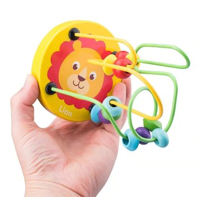 Baby Montessori Educational Math Toy – Bead Wire Maze Roller Coaster_img_5